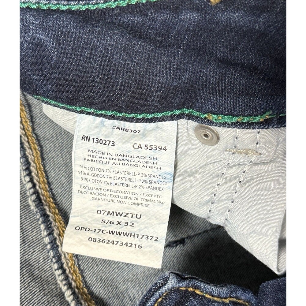 Wrangler Women’s Boot Cut Jeans Dark Wash Stretch Denim Size 5/6 x 32 - Picture 7 of 7